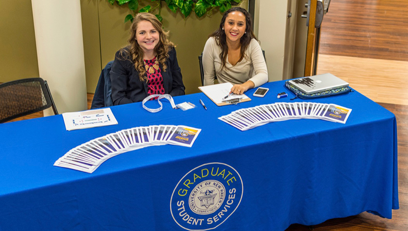 Image of Kailee Carneau ’19 M.A. and Taylor Becchetti ’19 M.A.