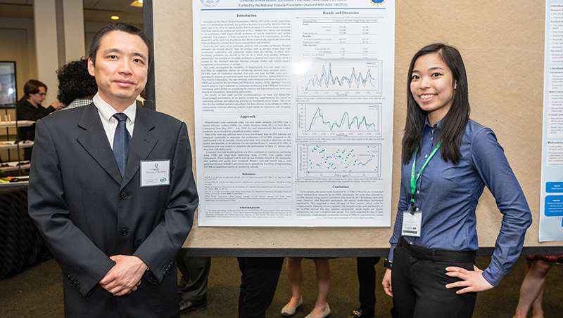 Image of Yo Ng ’19 and Dr. Chong Qiu