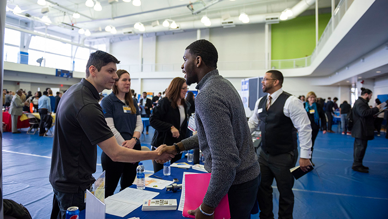 Image of the STEM career fair