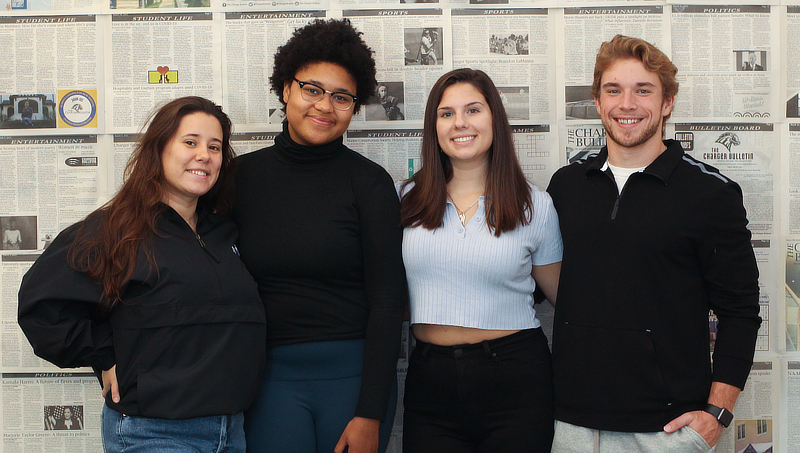 Victoria Cagley '22, Tiara Starks '22, Kayla Mutchler '22, and Joseph Klaus '23.