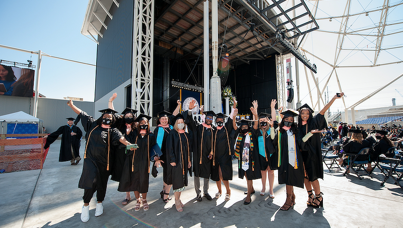 Class of 2021 students on Commencement Day.