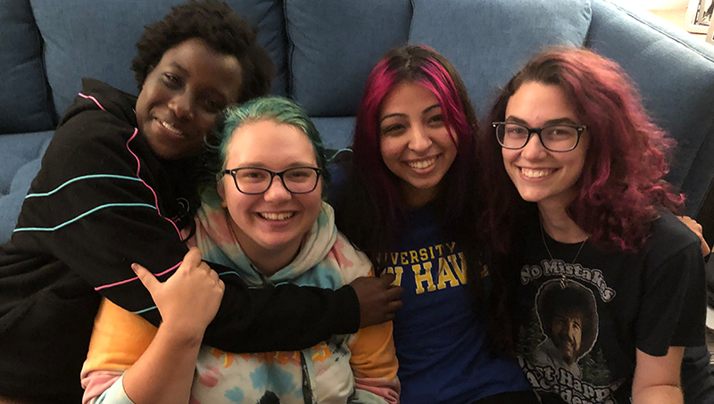 Left to right: Alyssa Mack, Calysta Eachus, Natalie Morales, Amanda DiClerico.