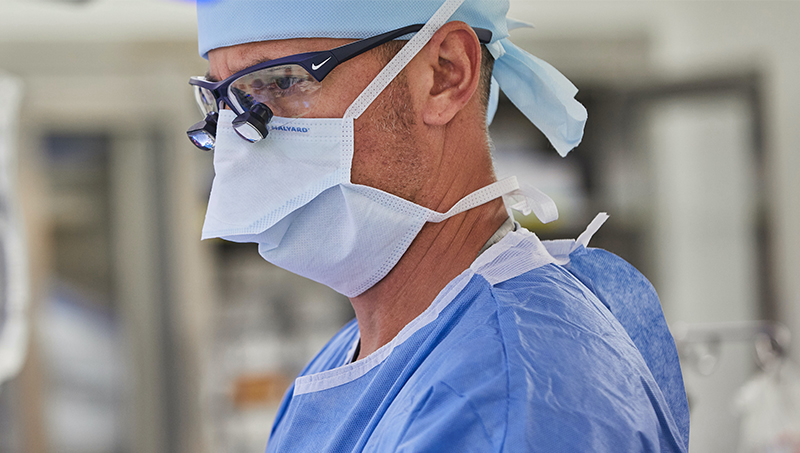 Michael Lalonda in the operating room