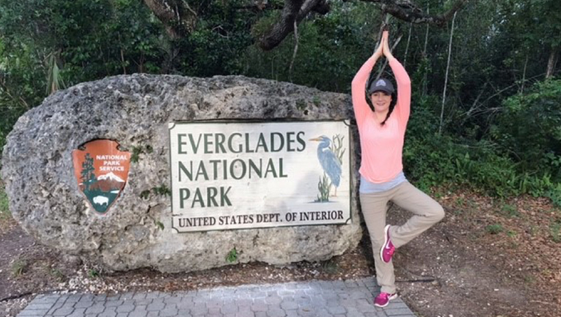Laura Miller at Everglades National Park in Florida.