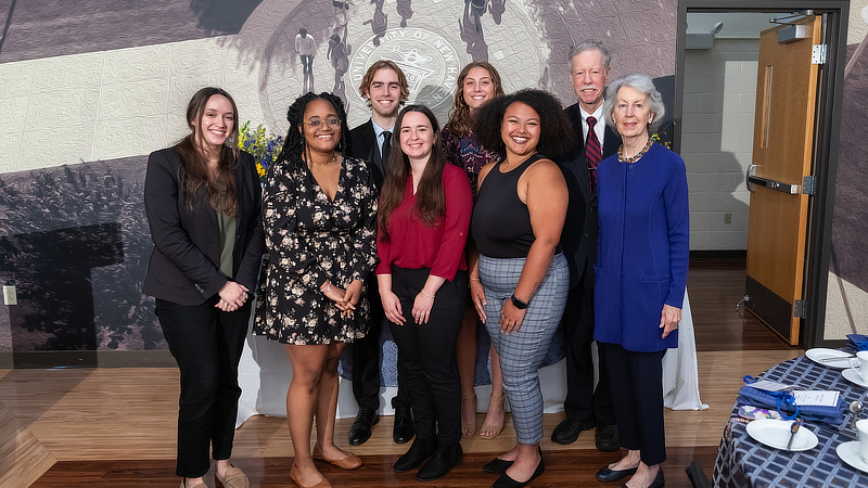 The Hatfield Scholars with Phil Bartels ’11 Hon. and Susan Bartels ’23 Hon.