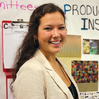 An image of Cassandra Charles ‘17 an alumnus the University of New Haven's school for interior design.